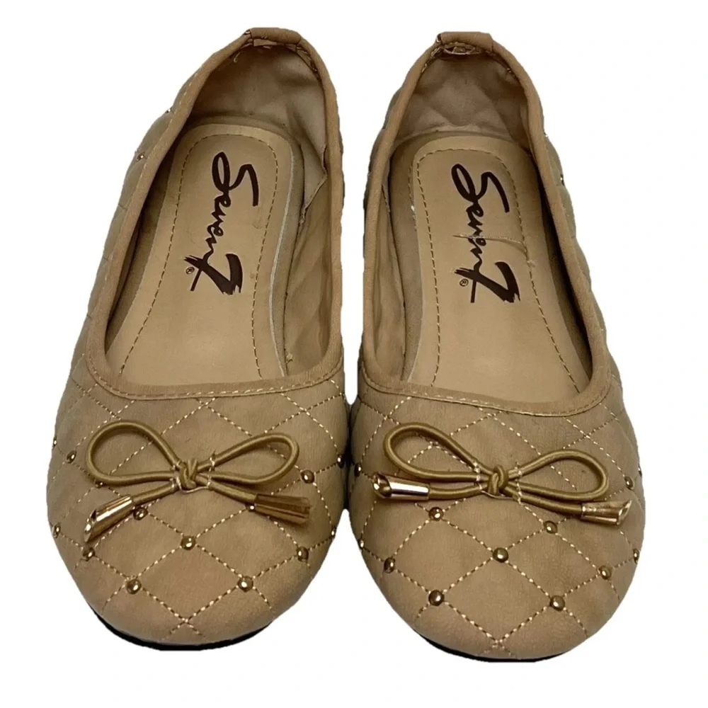 Seven7 Anya Jeweled Slip On Ballerina Flats Sz 9